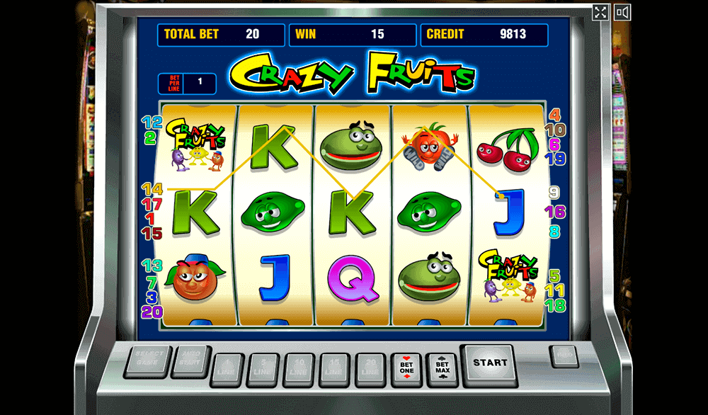 Выигрыш в Crazy Fruits Выигрыш в Crazy Fruits